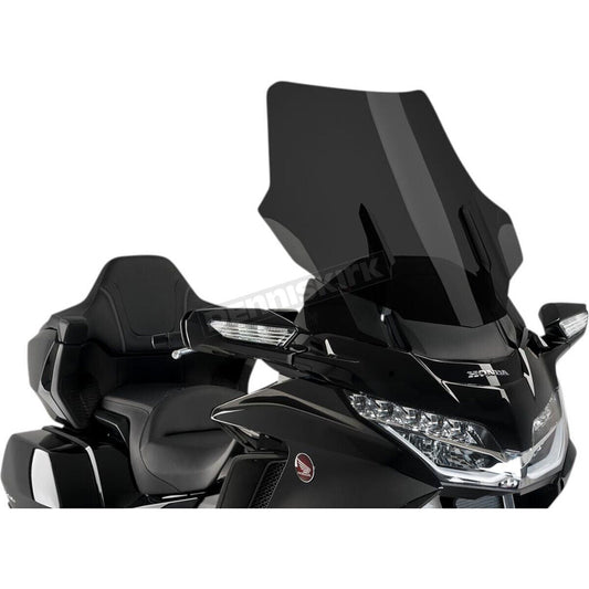 Puig Hi-Tech Parts Dark Smoke Touring Windshield - 3160F