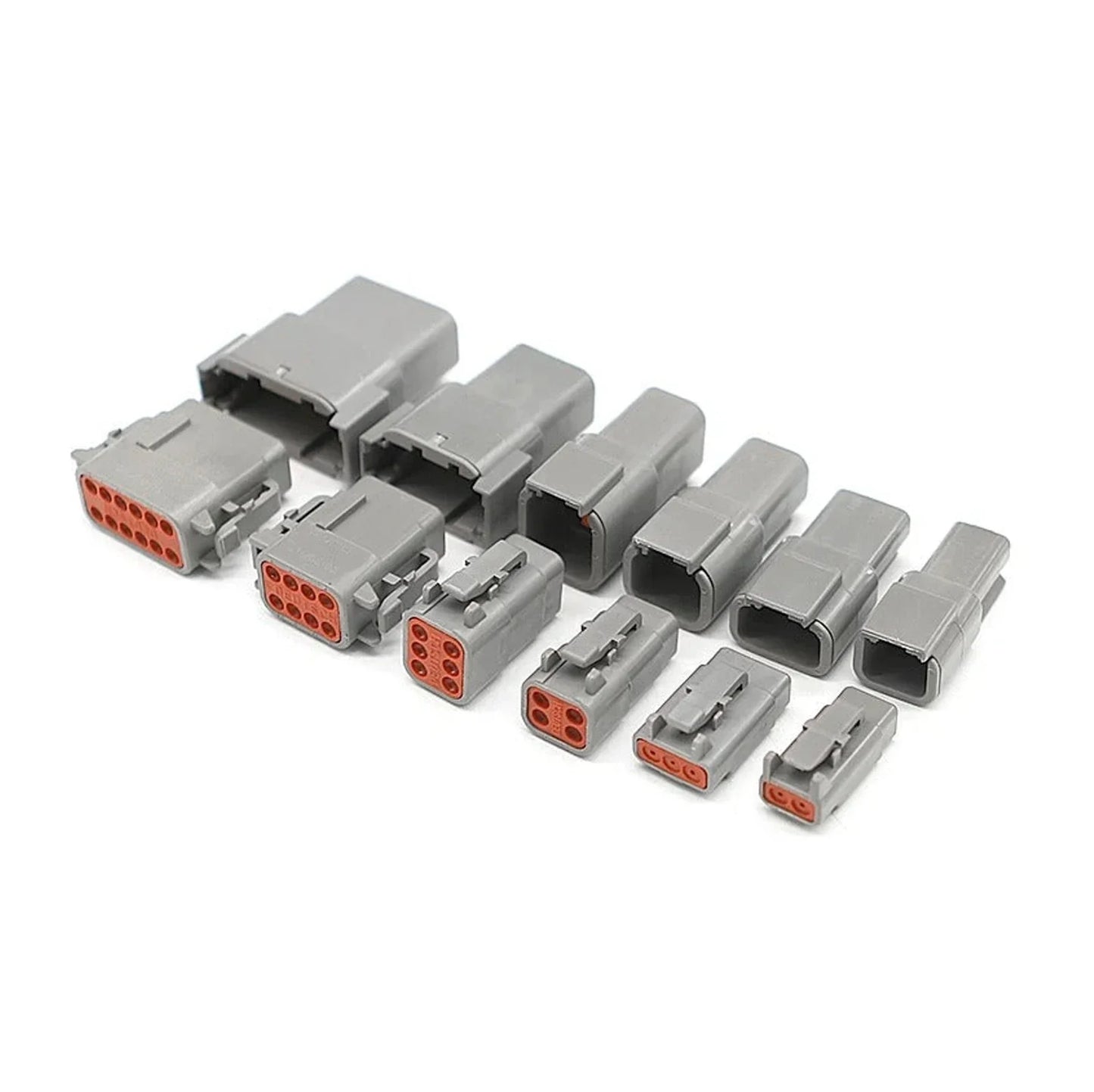 Deutsch DTM 3-Pin Connector Kit with Terminals – Complete Male & Female Sealed Set