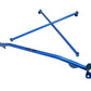 Megan Racing Race Spec Strut Tower Bars for Honda S2000 2000-2009 Blue Aluminum One Piece X Brace
