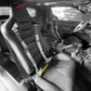 Universal Gray 4 Point Buckle Racing Seat Belt Harness Nylon