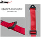 Universal Red 4 Point Buckle Racing Seat Belt Harness Nylon