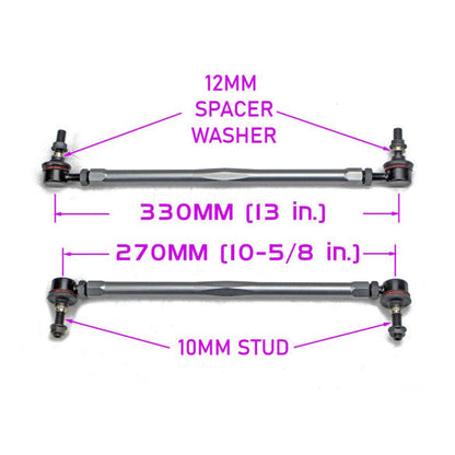 Godspeed Universal Fit Adjustable Sway Bar End Links