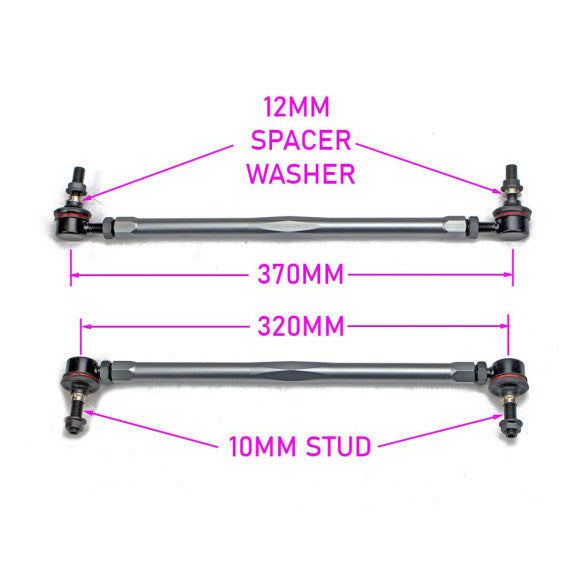 Godspeed Nissan Altima 2013-2019 Front Anti-Sway Bar Adjustable Links, OE Replacement