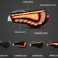 Scion FR-S Subaru BRZ Toyota 86 GT86 FT86 GTS Style LED Tail Lights (2012-2020)