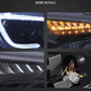 Scion FR-S Subaru BRZ Toyota GT86 1st Gen (ZN6/ZC6) Black Dual Beam Projector Headlights (2012-2021)