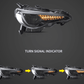 Scion FR-S Subaru BRZ Toyota GT86 1st Gen (ZN6/ZC6) Black Dual Beam Projector Headlights (2012-2021)