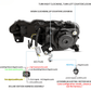 Scion FR-S Subaru BRZ Toyota GT86 1st Gen (ZN6/ZC6) Black Dual Beam Projector Headlights (2012-2021)