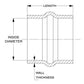HPS Performance Products HPS Silicone Hump Coupler Hoses 500F Max Temperature Rating