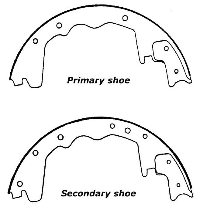 Porterfield Brake Shoes for 1996 FORD F250 3/4 TON 4WD Rear Drum 7 Lug