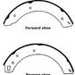 Porterfield Brake Shoes for 1966 SUNBEAM TIGER