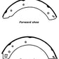 Porterfield Brake Shoes for 1980 LOTUS ELITE