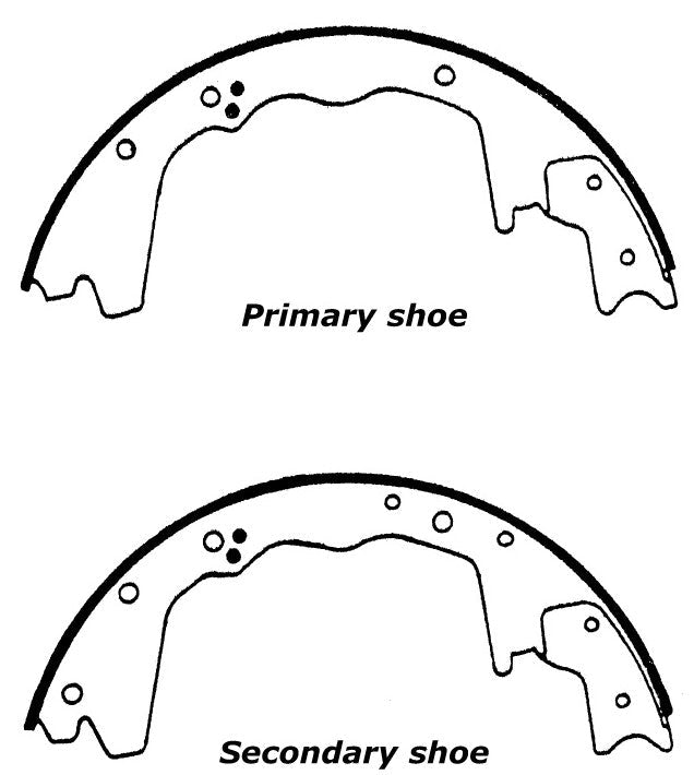 Porterfield Brake Shoes for 1992 FORD F350 1 Ton 4WD DRW  3 1/2
