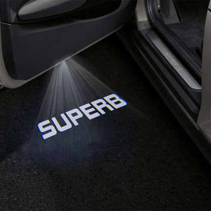 Skoda Superb 2nd/3rd/4th Gen Premium Door Puddle Lights Multiple Designs 2008-2026