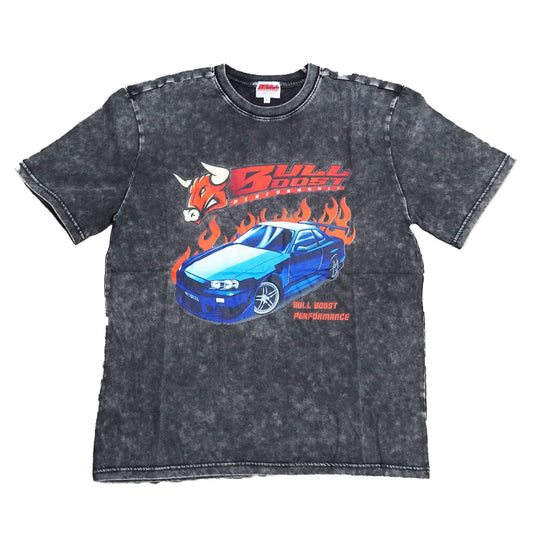 Vintage Acid Wash 250GSM Nissan Skyline GT-R Heavy Cotton Pre Shrunk T Shirt
