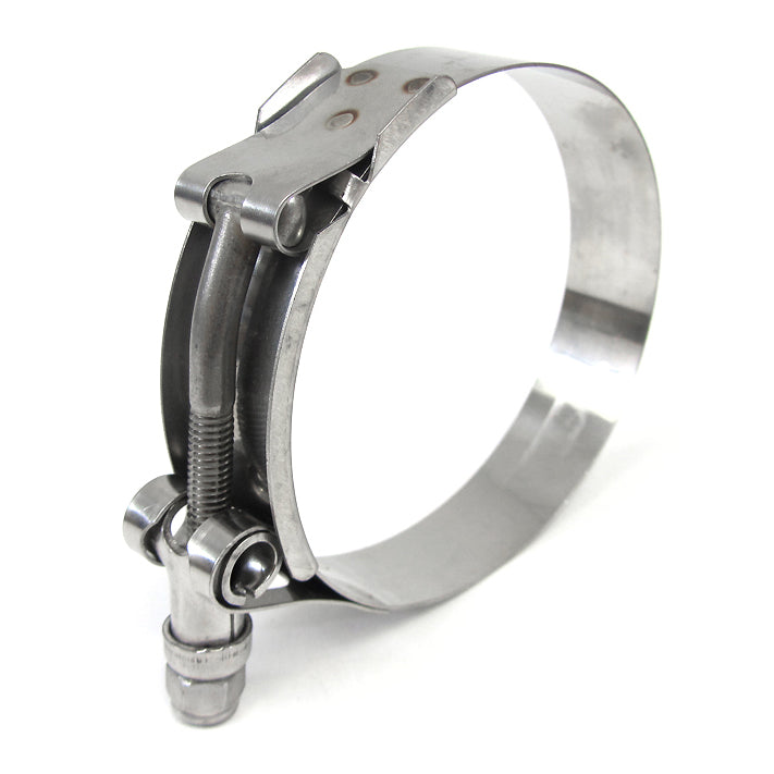 HPS Performance Products HPS Stainless Steel T-Bolt Hose Clamp Size # 124, fit 4.5" ID hose, Range: 4.76" - 5.08"