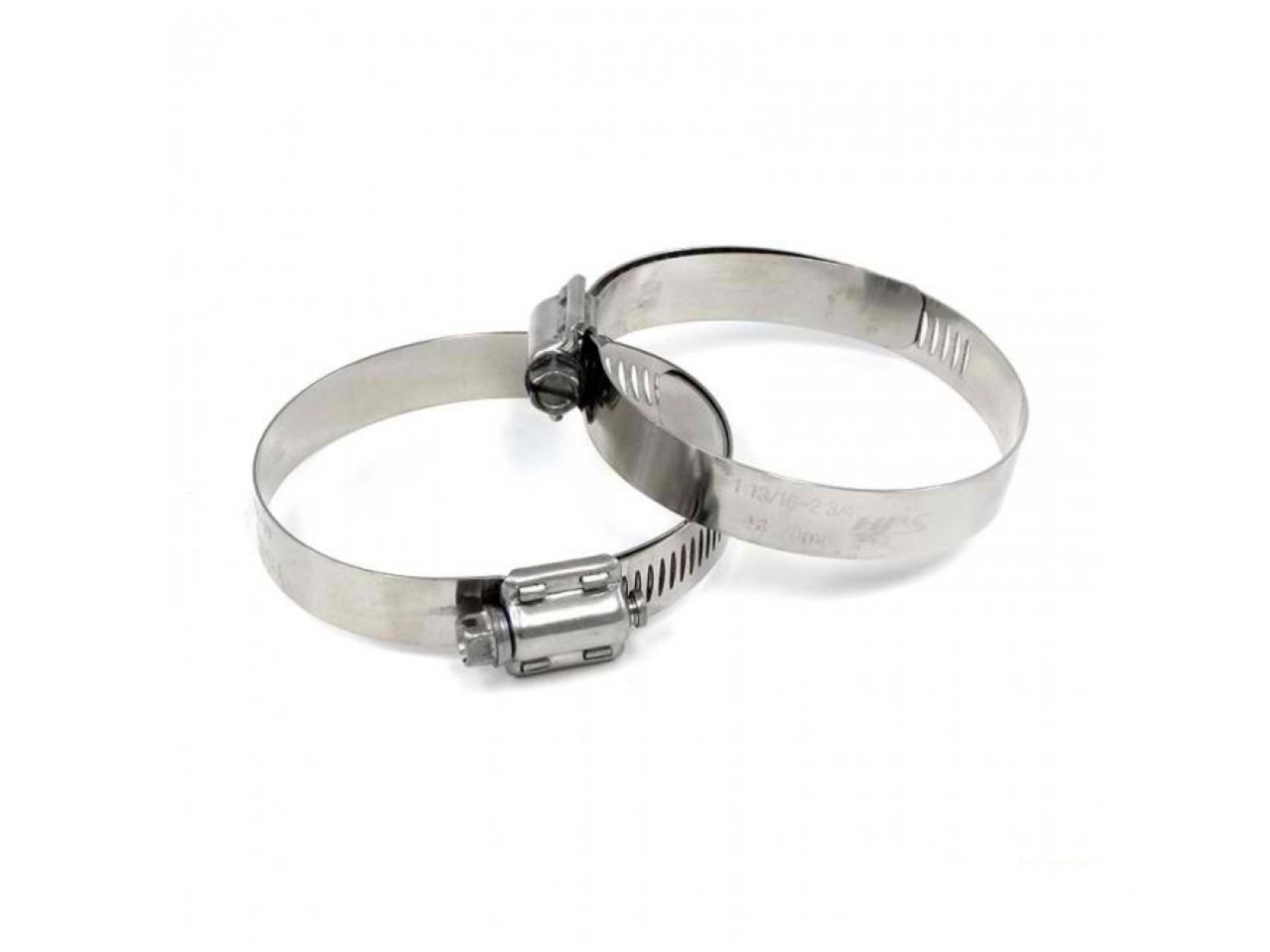 HPS Performance Products HPS Stainless Steel Worm Gear Liner Hose Clamp SAE 36 2pc Pack 1-13/16" - 2-3/4" (46mm-70mm)