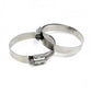HPS Performance Products HPS Stainless Steel Worm Gear Liner Hose Clamp SAE 52 2pc Pack 2-13/16" - 3-3/4" (71mm-95mm)