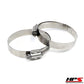 HPS Performance Products HPS Stainless Steel Worm Gear Liner Hose Clamp SAE 88 2pc Pack 5-5/8" - 6-1/2" (130mm-152mm)