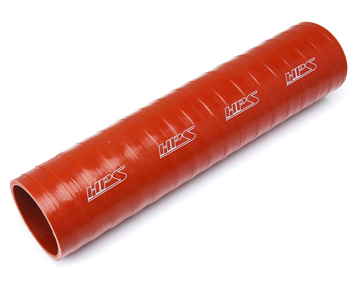 HPS 3/8" ID, 1 Foot Length, Silicone Straight Coupler Tube Hose, Ultra High Temp 4-ply Aramid Reinforced, Max. Temperature: 500F, 9.5mm ID