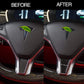 Steering Wheel Interior Sticker for Tesla Model S Model X 2016-2019