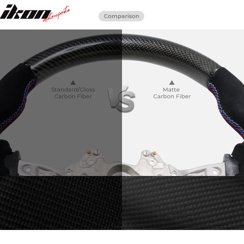 2015-2021Â BMW F80 F82 M Stitch Matte CF Steering Wheel Leather Cover