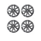 TESERY 18″ Wheel Caps S Plaid Style for Tesla Model 3 (4PCS)