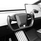 TESERY Cybertruck Carbon Fiber Yoke Steering Wheel