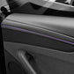 TESERY Dry Carbon Fiber Door Trim Cover for Tesla Model Y Juniper