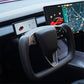 TESERY Model 3 Highland / Model Y Juniper Yoke Plaid Steering Wheel