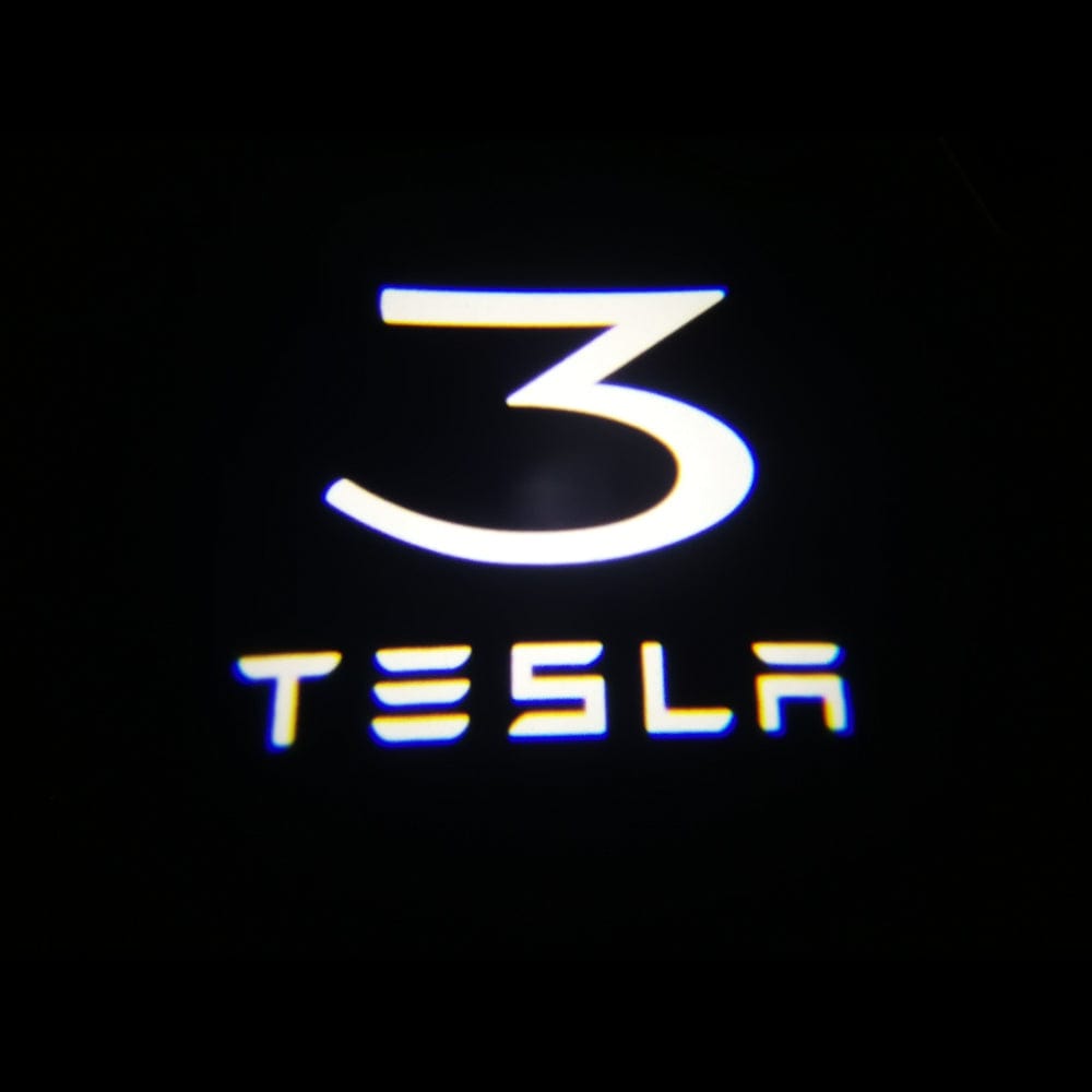 Tesla Model 3 Highland Premium Door Puddle Lights Various Designs 2023–2026