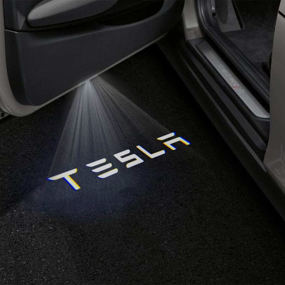 Tesla Model S Premium Door Puddle Lights Various Designs 2014–2020