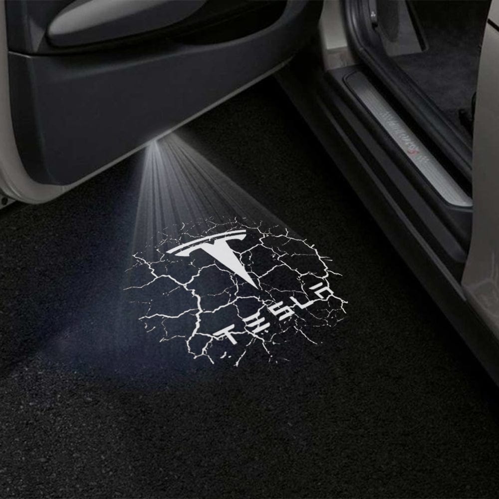 Tesla Model X Premium Door Puddle Lights Various Designs 2022-2026