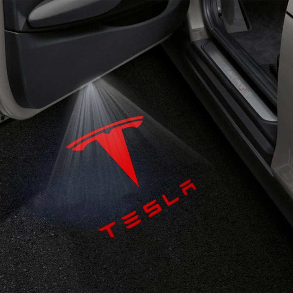 Tesla Model X Premium Door Puddle Lights Various Designs 2022-2026
