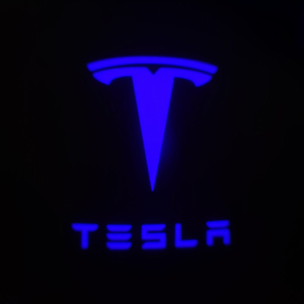 Tesla Model X Premium Door Puddle Lights Various Designs 2016–2021