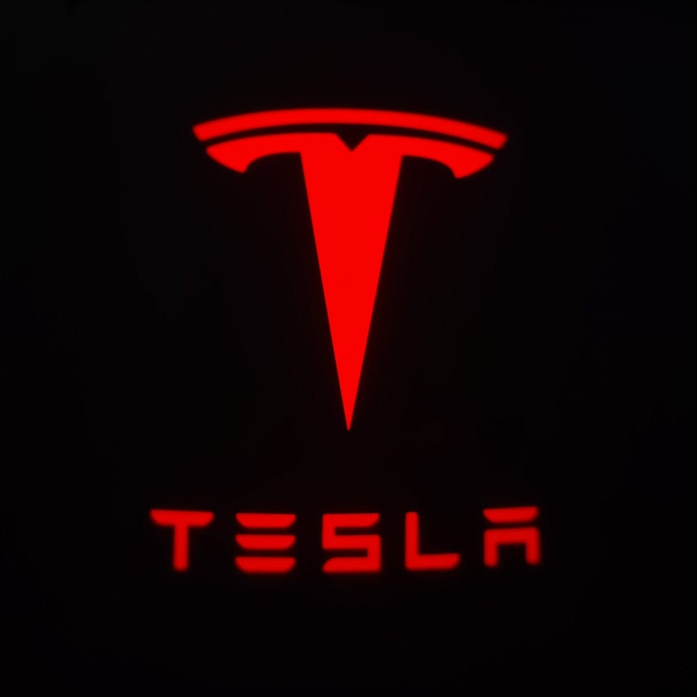 Tesla Model 3 Premium Door Puddle Lights Various Designs 2017–2023
