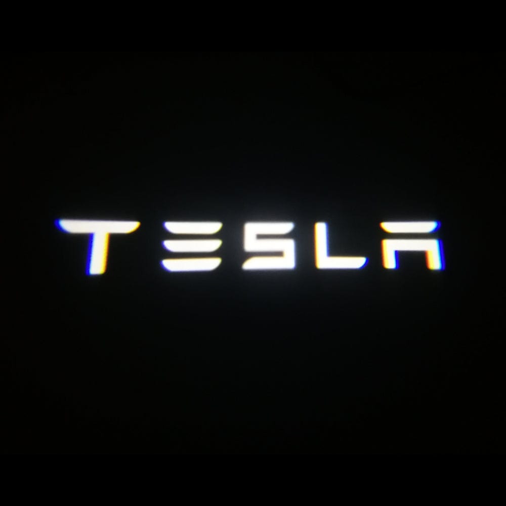 Tesla Model 3 Premium Door Puddle Lights Various Designs 2017–2023