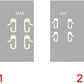 Glow-in-the-Dark Door Handle Stickers for Model 3 (8-Pack) | 2 Colors | Easy Find