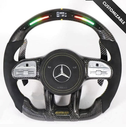 Mercedes-Benz 2020+ AMG Performance Style Customizable Steering Wheel (Fits 2010+ All Models)
