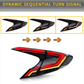 Toyota CHR / C-HR Smoked Full LED Tail Lights (2018-2020)
