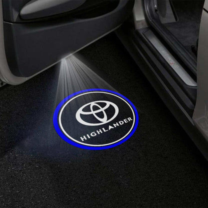 Toyota Highlander Premium Door Puddle Lights Various Designs 2008-2026