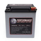 TR-B2100 21LBS AGM Lightweight Battery Street Use Race Use Track Use Universal Fit with Battery Tender (Optional)