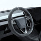 TESERY Alcantara Steering Wheel Cover for Model Y Juniper / Model 3 Highland