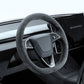 TESERY Alcantara Steering Wheel Cover for Model Y Juniper / Model 3 Highland