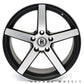 19x8.5 19x9.5 Satin Black Hayame Wheel Rims Machined Face Staggered