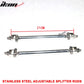 Universal 2PC 8-10.6" Front Bumper Splitter Strut Rods Stainless Steel