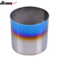 Universal Fitment 4'' N1 Style Rear Muffler Exhaust Tip Titanium Burnt