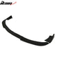 For Universal Black Front Bumper Lip Protector PU Spoiler Air Dam 3PC
