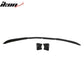 For Universal Black Front Bumper Lip Protector PU Spoiler Air Dam 3PC