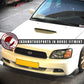 Universal Type 3 Front Bumper Lip Splitter Winglet Carbon Fiber