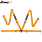 Universal 4 Point Cam-Lock Orange Racing Harness Seat Belt Nylon